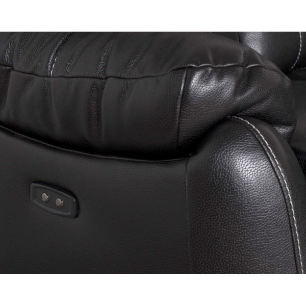 Enjoy Chicago Biosoffa - 2-sits soffa recliner (el) i svart konstläder Enjoy Chicago Biosoffa - 2-sits soffa recliner (el) i svart konstläder