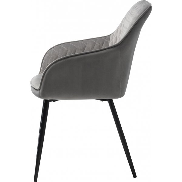 Fauteuil Florida en velours gris Fauteuil Florida en velours gris