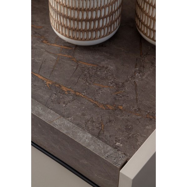 Beskar TV-bänk - Sandsten/svart Beskar TV-bänk - Sandsten/svart