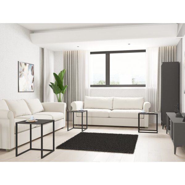 Table Tali 34/39/44 x 45 cm - Noir/anthracite