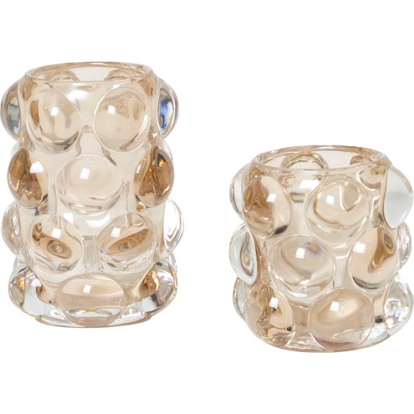 Lanterne bougie Piona grande - Ambre