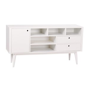 Rowico Vienna sideboard i vitlackat tr + Flckborttagare fr mbler