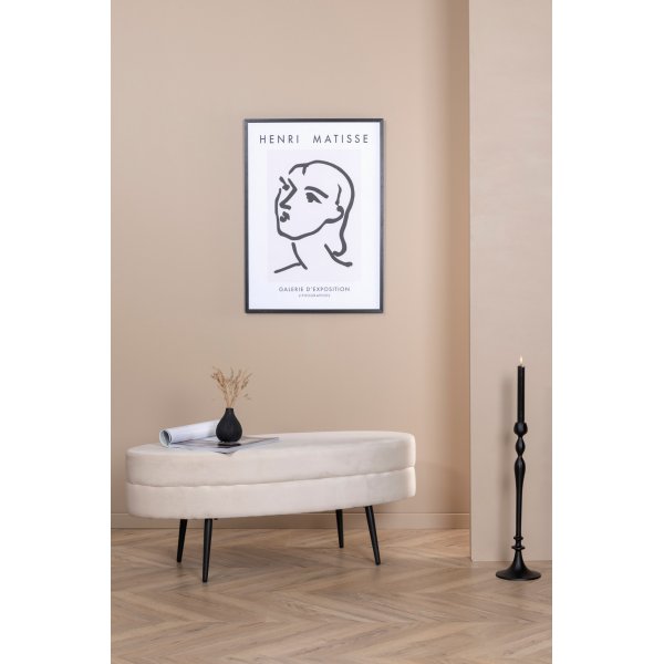 Rino sittpuff - Beige sammet Rino sittpuff - Beige sammet