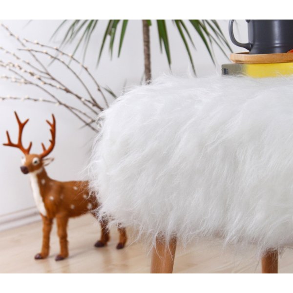 Deer sittpuff - Vit Deer sittpuff - Vit