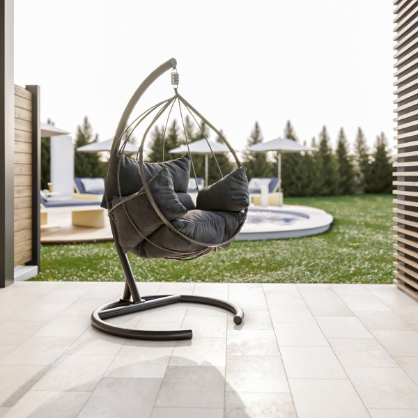 Mavera h�ngstol - Antracit/svart