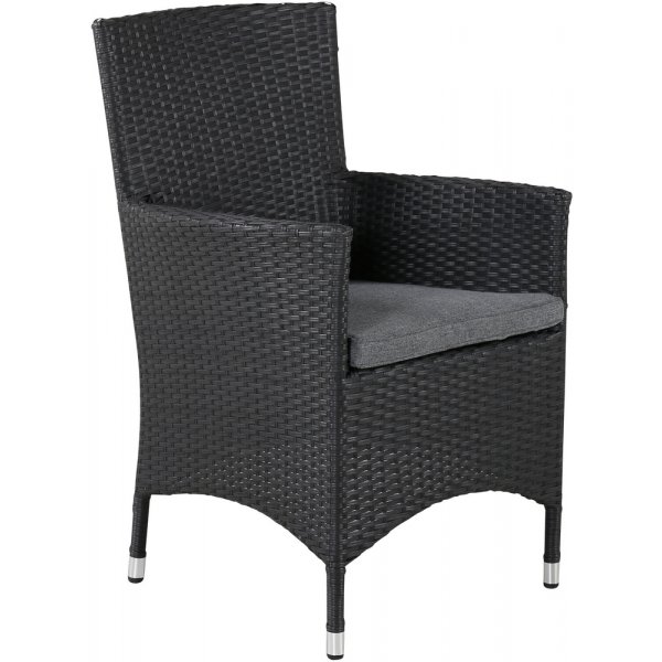 Malin matstol - Svart/Gr