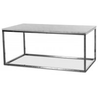 Eminent soffbord 110 - Vit marmor / Kromat underrede Eminent soffbord 110 - Vit marmor / Kromat underrede