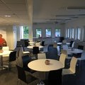 Kundbild Ibiza matbord ø110 cm - Vit/krom: Vårt café