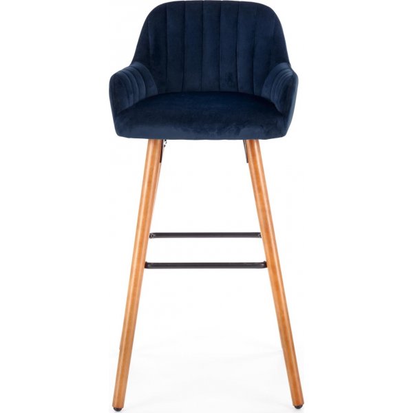 Tabouret de bar Wilfrid - Bleu fonc
