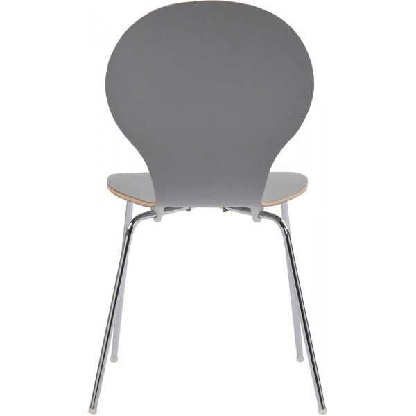 Bailey stol - Gr� (HPL)/krom