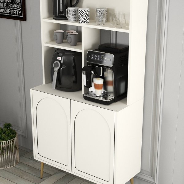 Lyon köksskåp 80 cm - Cream/guld Lyon köksskåp 80 cm - Cream/guld