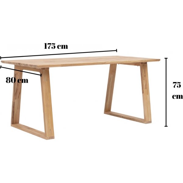 Table à manger Zeus 175 x 80 cm - Chêne Table à manger Zeus 175 x 80 cm - Chêne