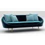 Matilda 3-sits soffa - Petroleumbl