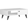 Table basse Athena 90 x 60 cm - Blanc