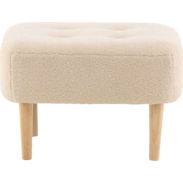 Salina sittpuff - Vit fleece Salina sittpuff - Vit fleece