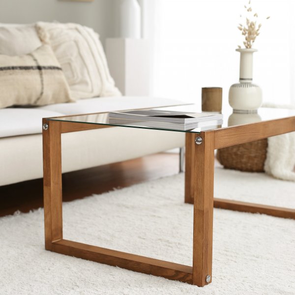 Table basse Via 85 x 55 cm - Pin foncé Table basse Via 85 x 55 cm - Pin foncé