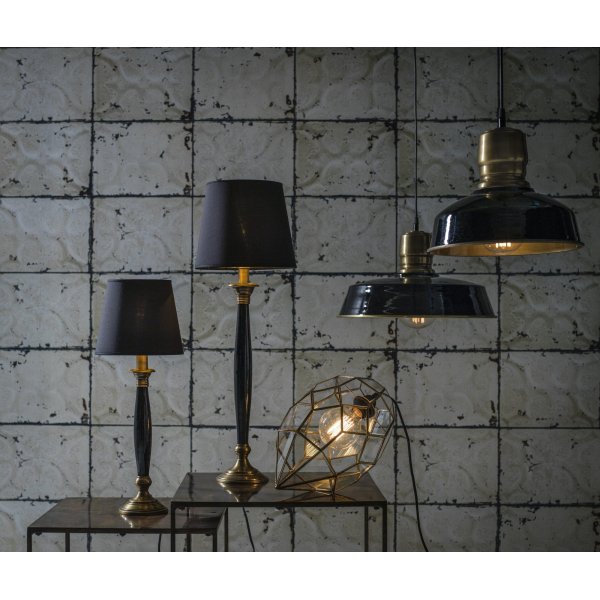 Madison lampfot - Svart/Antikmässing - 56 cm Madison lampfot - Svart/Antikmässing - 56 cm