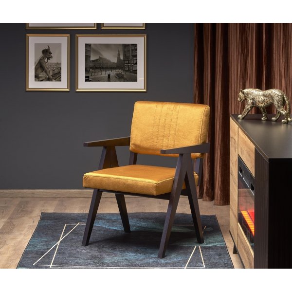 Chaise  mmoire - Jaune