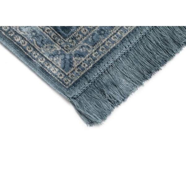 Viscose vloerkleed Casablanca Kashan - Blauw