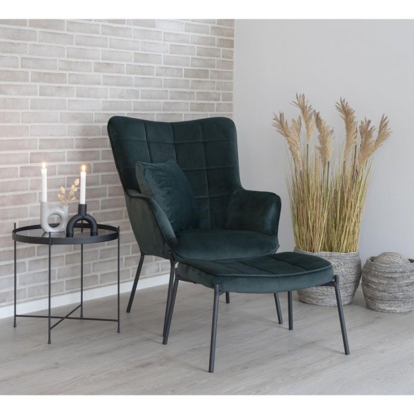 Fauteuil Glasgow - Vert/noir Fauteuil Glasgow - Vert/noir