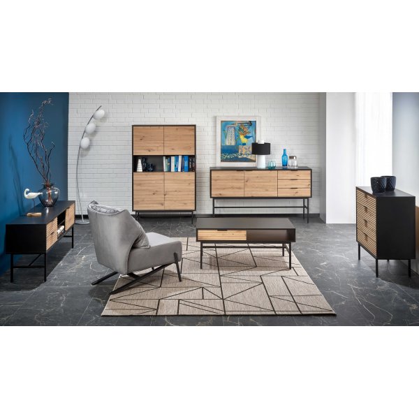 Laguna soffbord 110x 60 cm - Artisan ek/svart