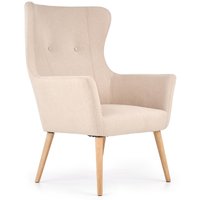 Lise öronlappsfåtölj - Beige (Tyg) / Trä Lise öronlappsfåtölj - Beige (Tyg) / Trä