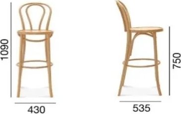 No 18 barstol - Valfri frg p stomme