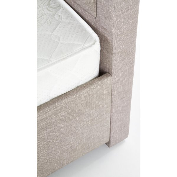 Cadre de lit Neveah - Beige/noyer Cadre de lit Neveah - Beige/noyer