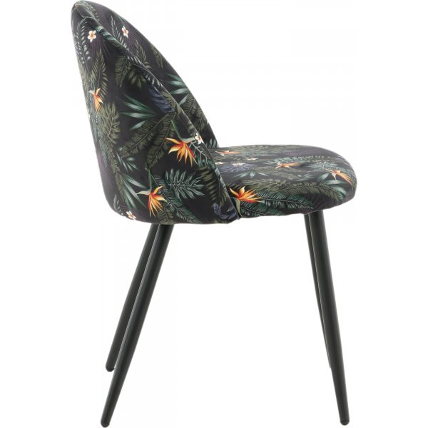 Alice matstol - Svart blomma Alice matstol - Svart blomma