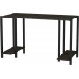Academy skrivbord 125,2 x 60 cm - Svart/mrkgr