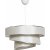 Coupe taklampa - Beige/silver