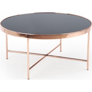 Table basse Gunhild 82 cm - Noir/cuivre