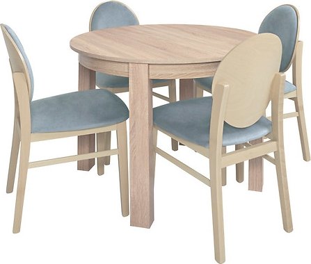 Chaise de salle  manger Bernardin - Gris clair