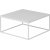 Table basse Loni 90 x 90 cm - Blanc