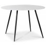 Atlantic matgrupp, 110 cm runt bord + 4 st Empire stolar brun PU