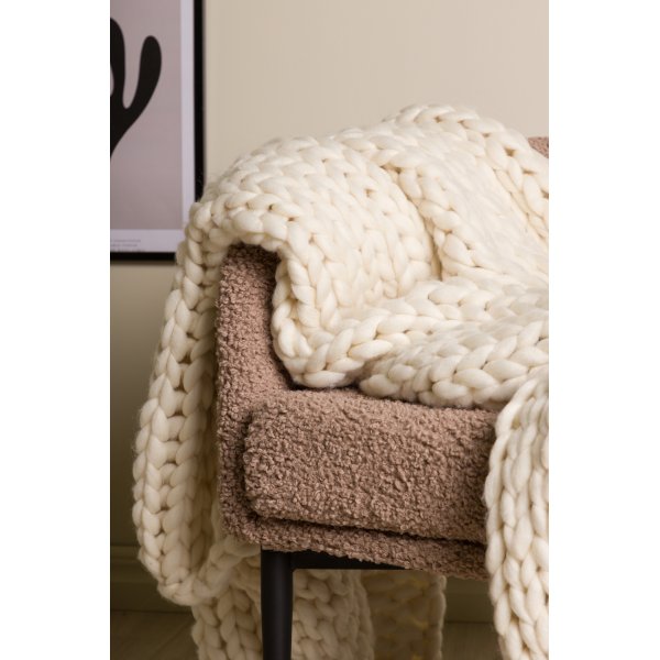 Hägg pläd 130x170 cm - Beige Hägg pläd 130x170 cm - Beige