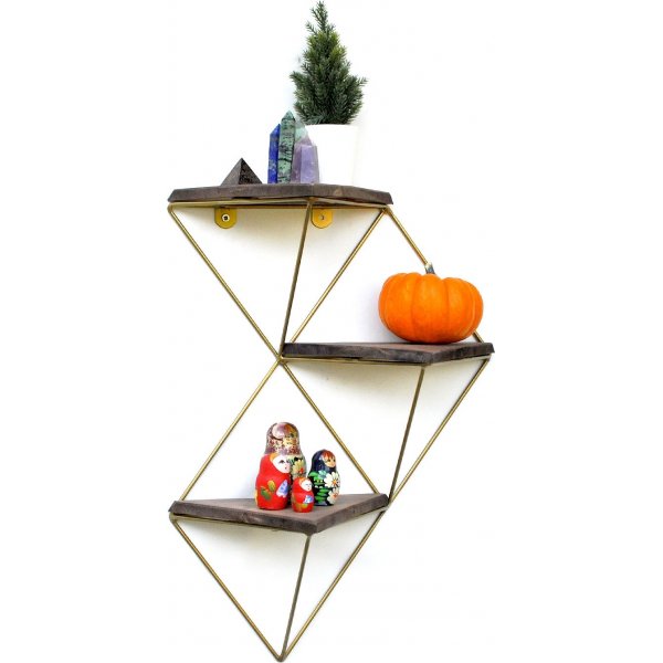 Walter wandplank 76 - Walnoot/goud