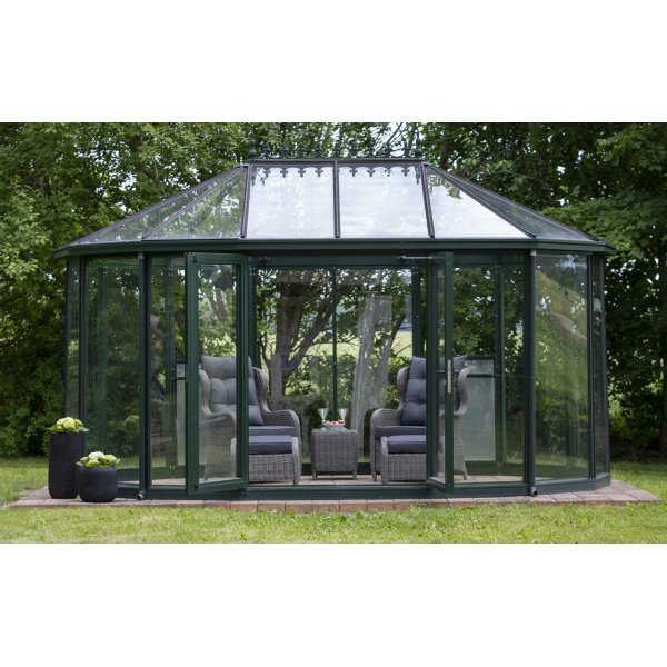 Duvan utegrupp - Grå konstrotting + Textilrengöring för möbler Duvan utegrupp - Grå konstrotting + Textilrengöring för möbler