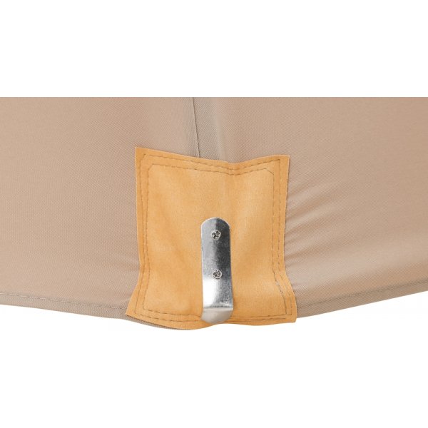 Naxos parasoll 300 x 300 cm - Brun/Natur Naxos parasoll 300 x 300 cm - Brun/Natur