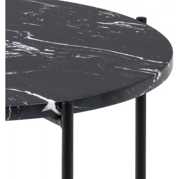 Avila sidobord 42 cm - Svart