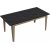 Lorenz matbord 180 cm - Valnt/svart