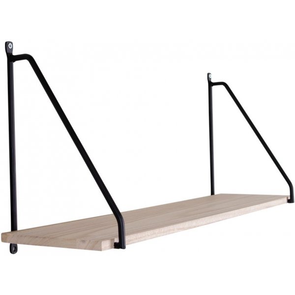 tagre murale Arnhem - Noir/bois