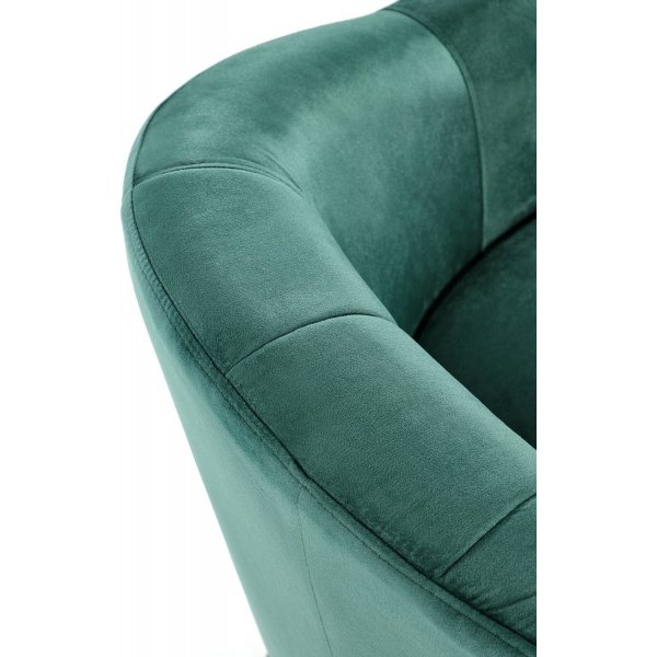 Fauteuil Aric - Vert foncé/noir + Nettoyage textile pour meubles Fauteuil Aric - Vert foncé/noir + Nettoyage textile pour meubles