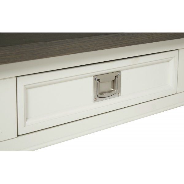 Marstrand avlastningsbord med 2 ldor 120x40 cm - Rkbetsat lackerad ekfanr