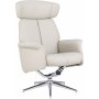 Penglund ftlj med fotpall - Beige (konstlder)