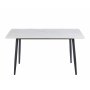 Inez matbord med keramisk vit matt marmor - 140x80 cm Inez matbord med keramisk vit matt marmor - 140x80 cm