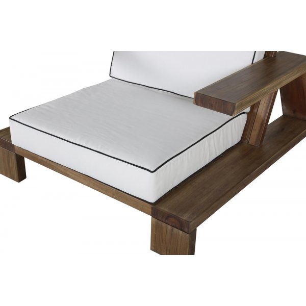 Fauteuil Daria - Marron/Blanc Fauteuil Daria - Marron/Blanc