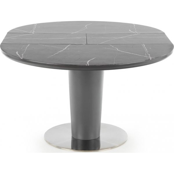 Market eettafel 120-160 cm - Grijs marmer/donkergrijs Market eettafel 120-160 cm - Grijs marmer/donkergrijs