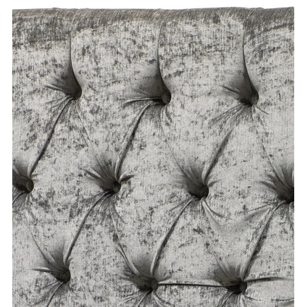 Silver Queen deluxe sänggavel - Silver sammet Silver Queen deluxe sänggavel - Silver sammet