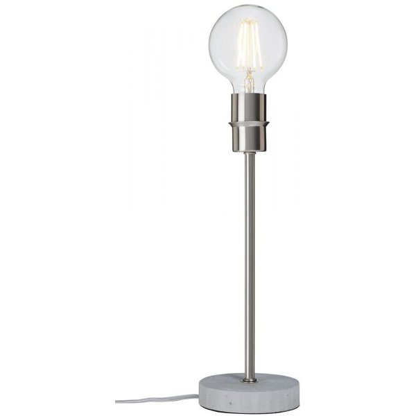 Converto bordslampa - Gr/borstad krom